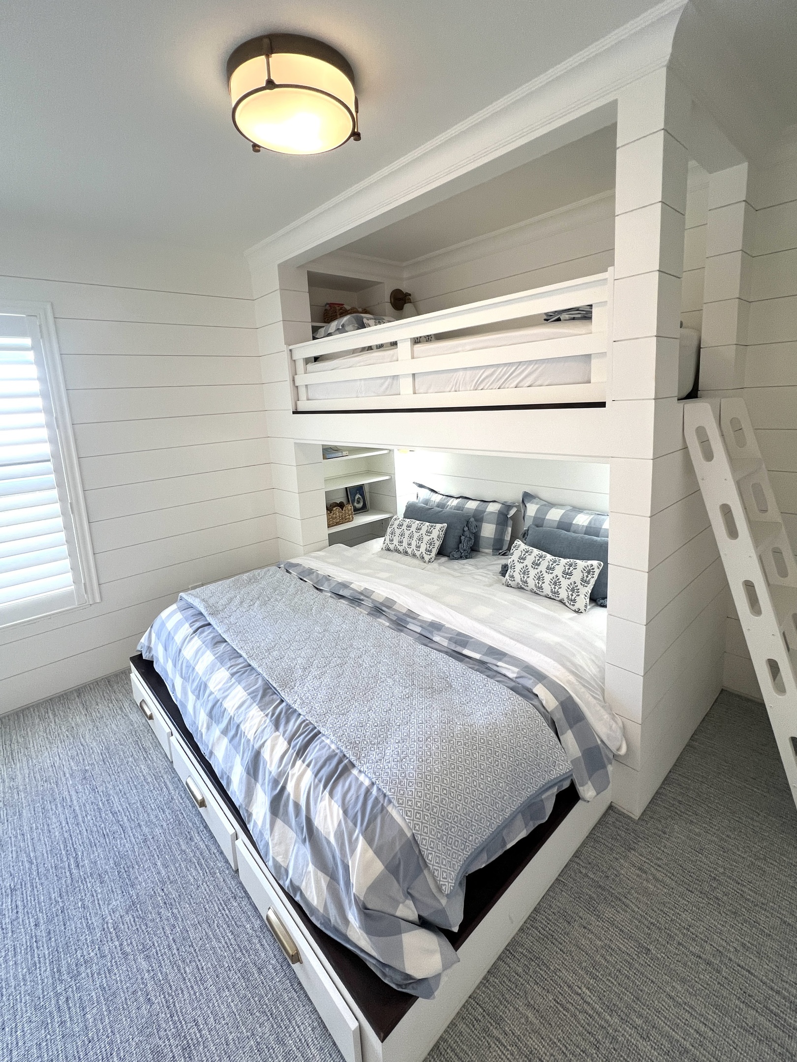 Custom shiplap bunkbed